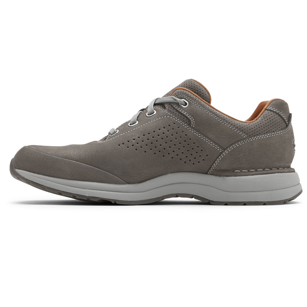 Rockport Mens Edge Hill 2 Plain Toe - Sneakers Dark Grey - FQR025174